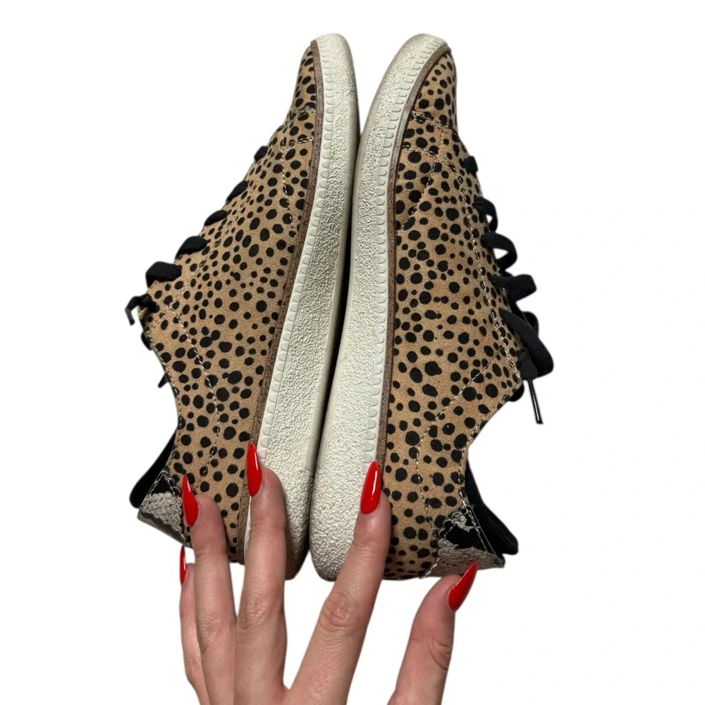 Dr. Scholl's Women's Leopard Print Sweet Kicks Oxford Comfy Sneakers Size 8